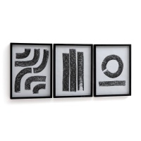 Комплект из 3 постеров с Принтом в рамках Minimal единый размер бежевый LA REDOUTE INTERIEURS  фото, kupilegko.ru